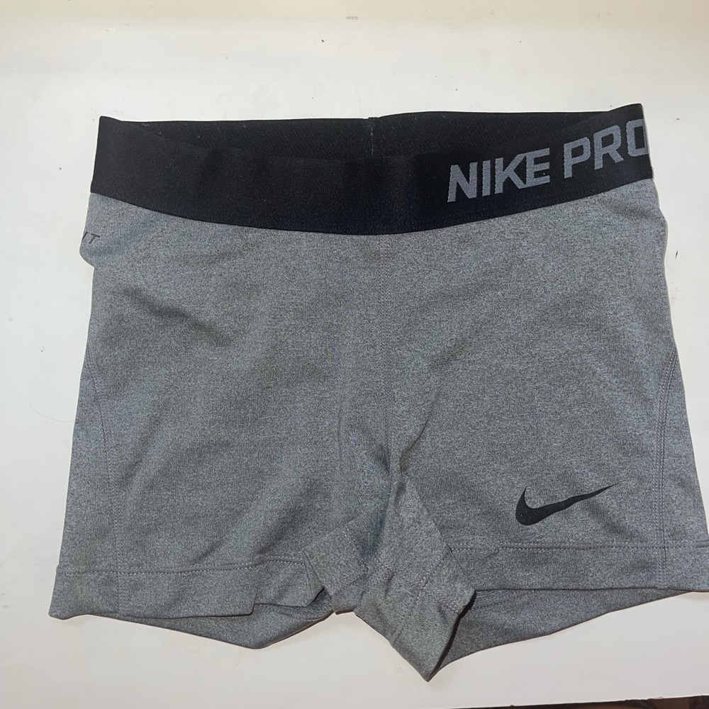 Nike grey compression shorts size XS